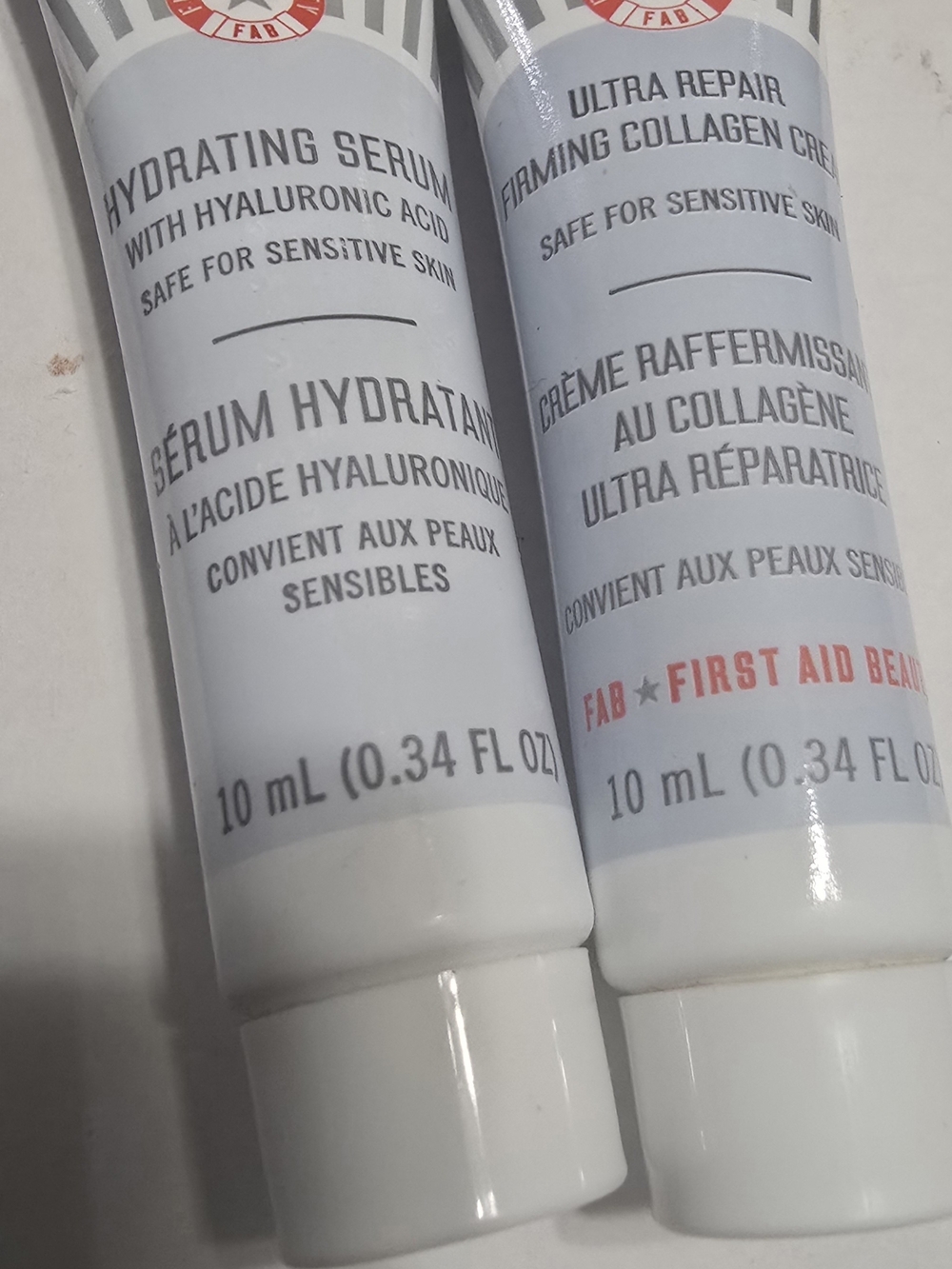 First Aid Beauty Hydrating Serum And Firming Collagen Cream Travel Size